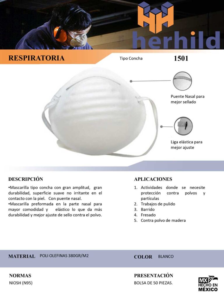 Mascarilla 1501 ficha