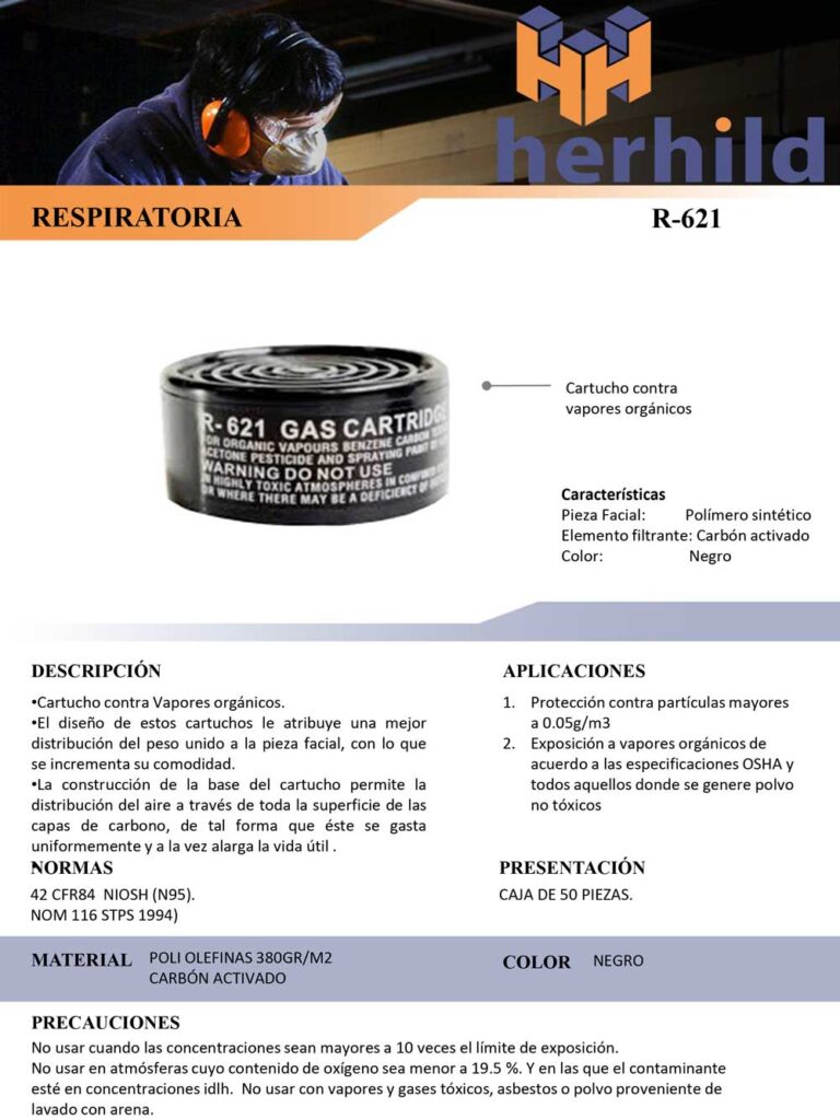 Cartucho 620 - R621 ficha